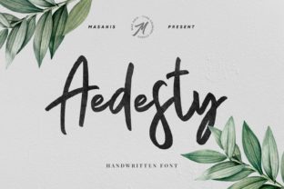 Aedesty: A Script Handwritten Font for Creative Crafters and Designers