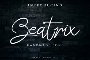 Beatrix Script: A Versatile Script Handwritten Font for Creative Branding