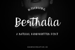 Berthalia: A Beautiful Handwritten Font for Crafters and Designers