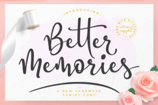 Better Memories Font for Creative Campaigns