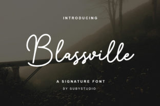 Blassville: A Script Handwritten Font for Creative Crafters