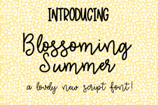 Blossoming Summer: A Bold Script Font for Modern Web Design