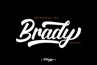Brady: A Script Font That Adds Drama and Personality to Your Brand