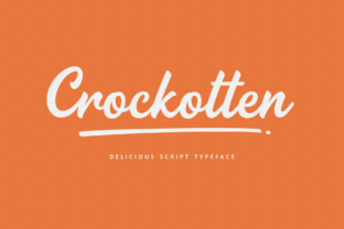 Crockotten: A Script Font That Breathes Life into Handmade Creations