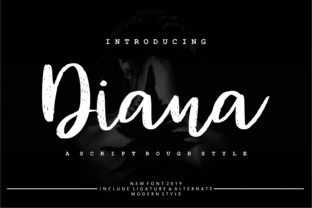 Diana Rough: A Script Handwritten Font for Editorial Design and Branding
