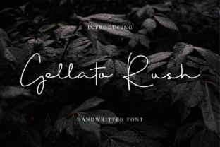 Gellato Rush: A Modern Handwritten Font for Editorial Design