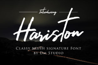 Hariston: A Script Handwritten Font for Editorial Elegance