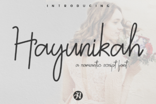 Hayunikah: A Romantic Script Font for Editorial Design and Branding