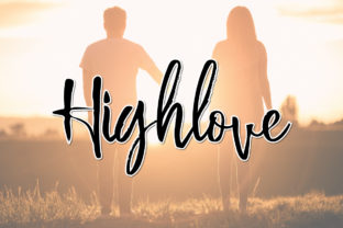 Highlove: A Script Handwritten Font for Editorial Design and Branding