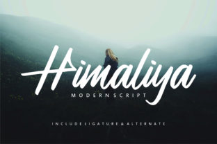 Himaliya: A Script Handwritten Font for Creative Crafters