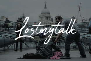 Lostmytalk: A Script Handwritten Font for Creative Crafters and Product Makers