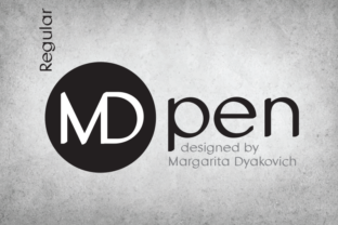 MDpen: A Bold Sans Serif Font for Branding That Stands Out