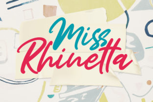 Miss Rhinetta: The Bold Script Font for Eye-Catching Digital Campaigns