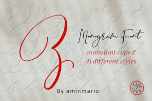 Monogram Z Monofont Caps Z for Creative Campaigns