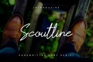 Scoutline: A Script Handwritten Font for Editorial Design and Branding