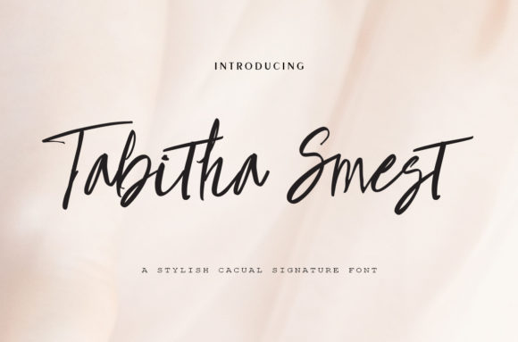 Thabitha Smest: The Perfect Script Font for Small Business Branding