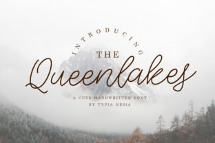 The Queenlakes: A Bold Script Font for Creative Campaigns