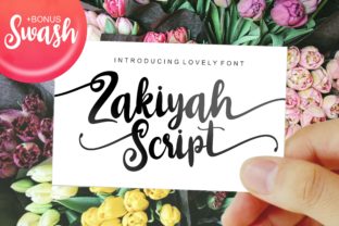Zakiyah: A Script Handwritten Font That Elevates Your Creative Projects